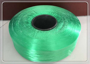 China Fio completamente inteiramente tirado verde dos PP do fio do polipropileno maçante para tecer fornecedor