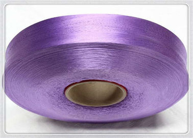 Tração 100% colorida reciclada do fio dos PP do polipropileno Textured fazendo malha fornecedor