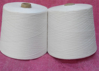 100% o fio girado do Virgin poliéster branco cru, poliéster girou a linha com matéria prima fornecedor